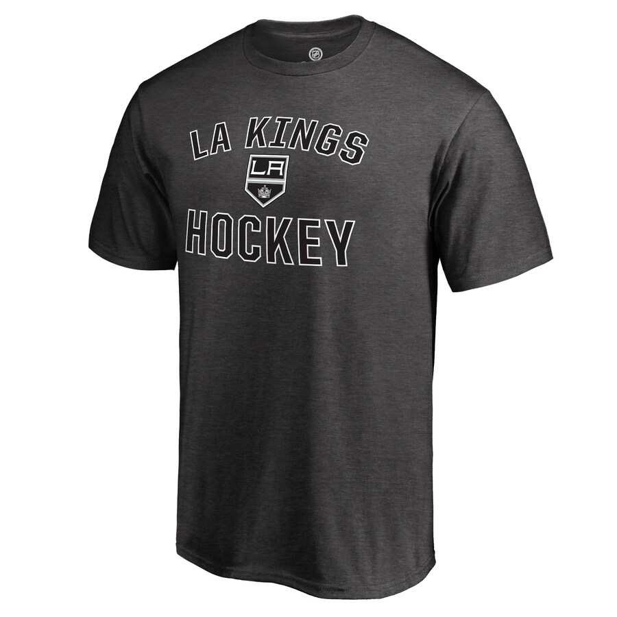 Men's Los Angeles Kings Heathered Gray Victory Arch T-Shirt - Puhuasuan
