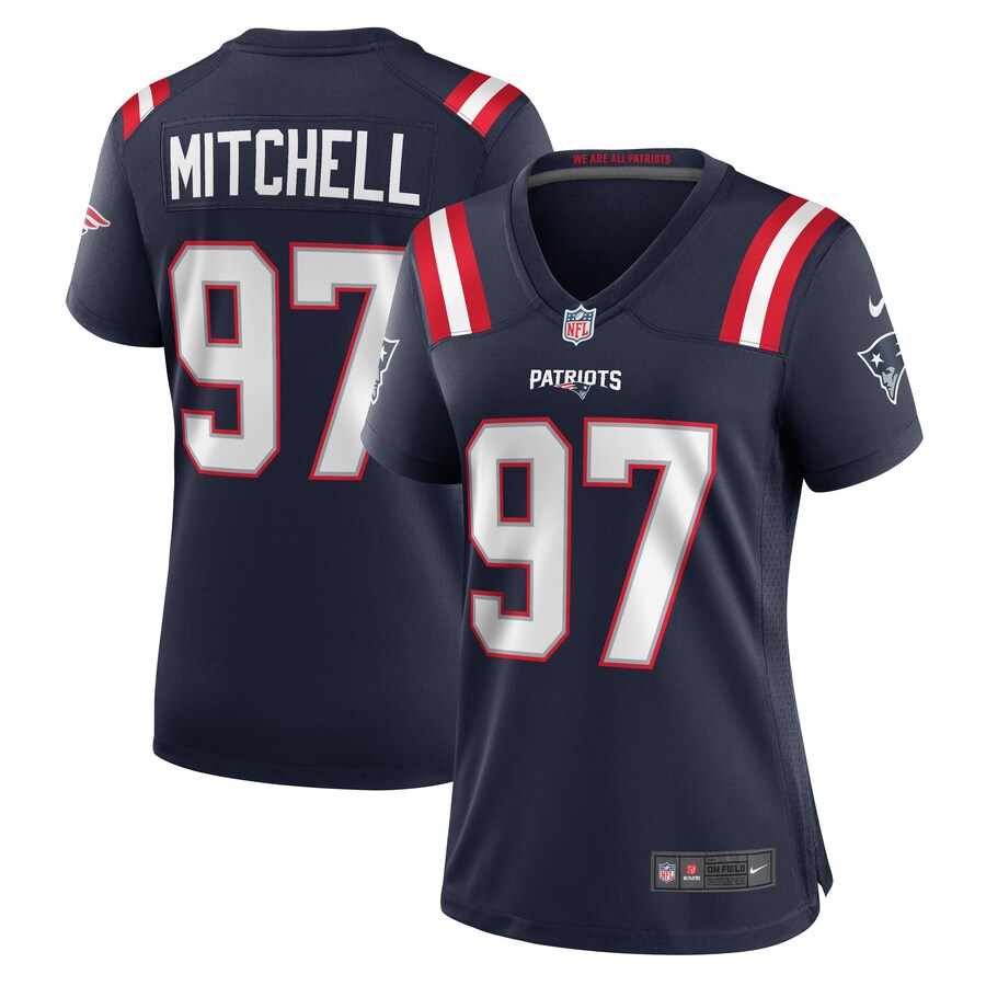 Women's New England Patriots DaMarcus Mitchell Nike Navy Game Player Jersey - Puhuasuan
