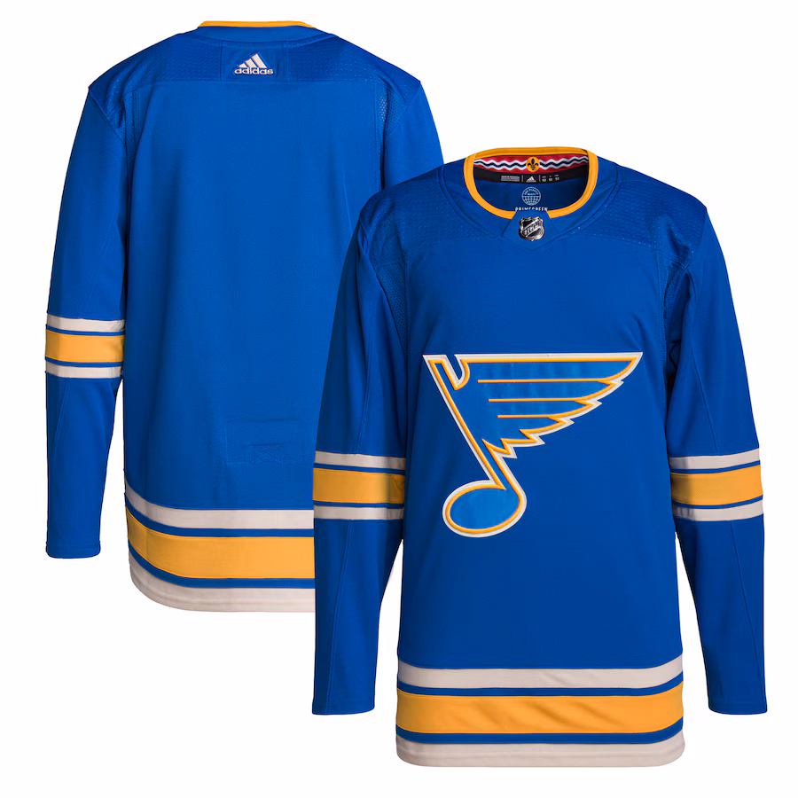 Men's St. Louis Blues adidas Blue Alternate Authentic Jersey - Puhuasuan