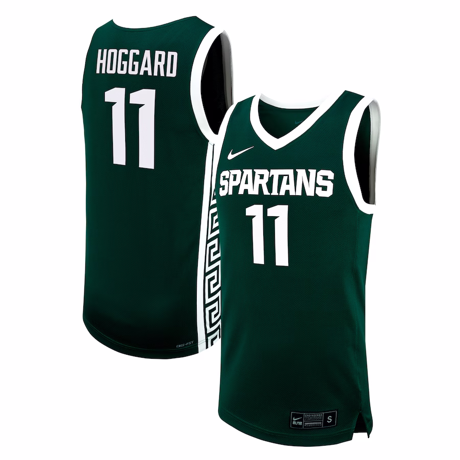 AJ Hoggard Michigan State Spartans Nike NIL Basketball Replica Player Jersey - Green - Puhuasuan