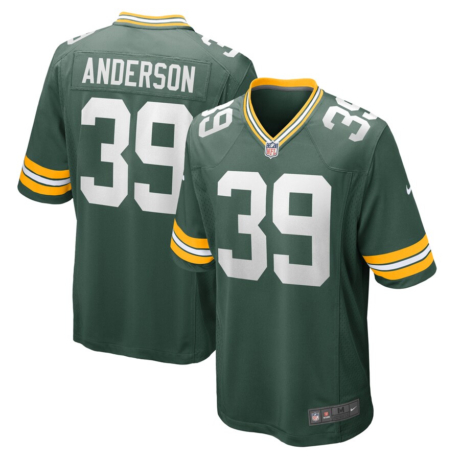 Men's Green Bay Packers Zayne Anderson Nike  Green Team Game Jersey - Puhuasuan