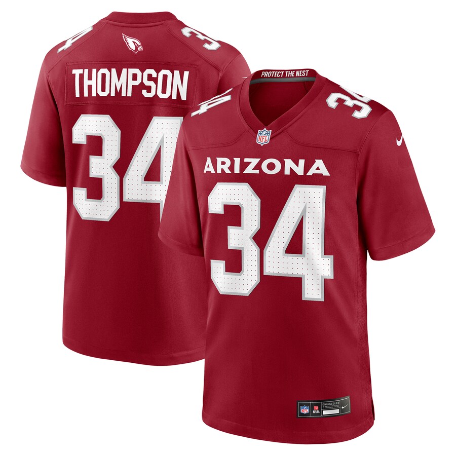 Men's Arizona Cardinals Jalen Thompson Nike Cardinal Team Game Jersey - Puhuasuan