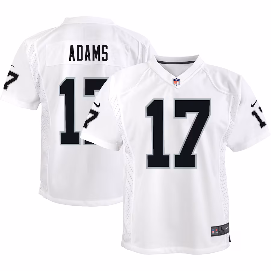 Youth Las Vegas Raiders Davante Adams Nike White Game Jersey - Puhuasuan