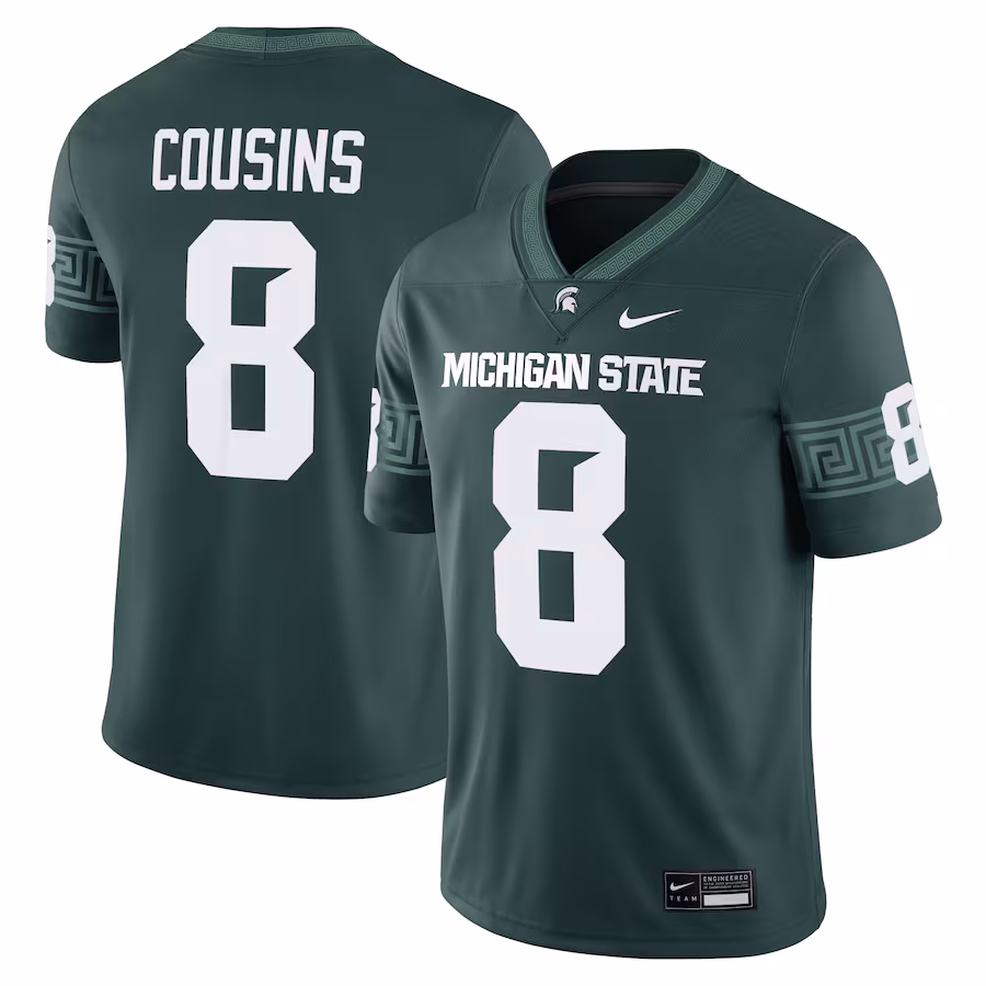 Men's Nike Kirk Cousins Green Michigan State Spartans Alumni Game Jersey - Puhuasuan