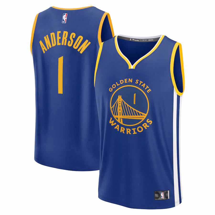 Youth Golden State Warriors Kyle Anderson Fanatics Royal Fast Break Replica Player Jersey - Icon Edition - Puhuasuan