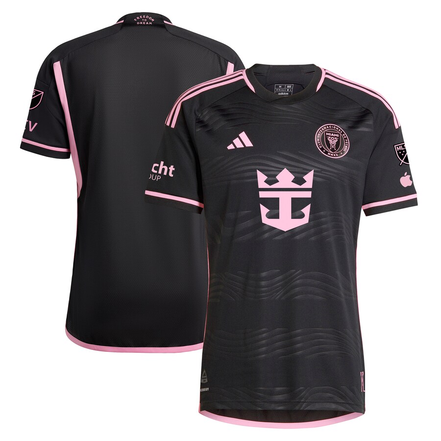 Men's Inter Miami CF  adidas Black 2024 La Noche Authentic Jersey - Puhuasuan