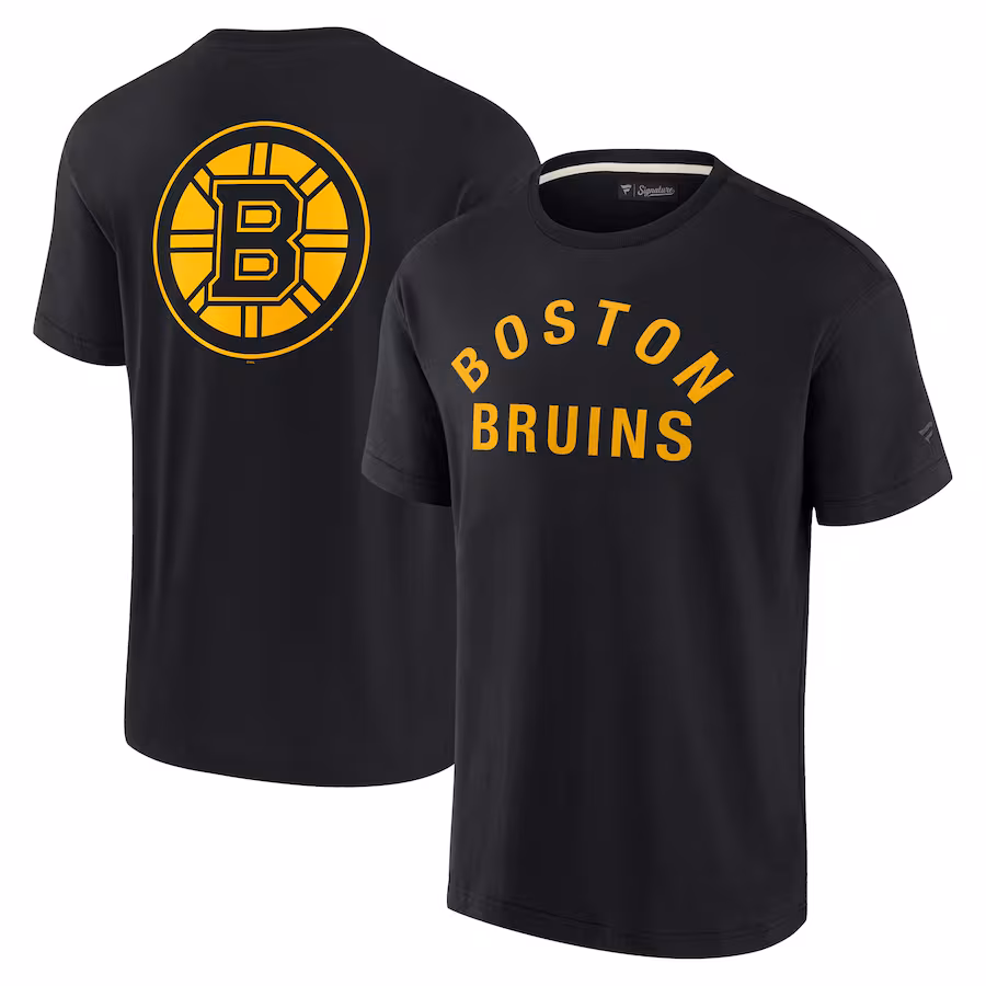 Unisex Boston Bruins Fanatics Black Elements Super Soft Short Sleeve T-Shirt - Puhuasuan
