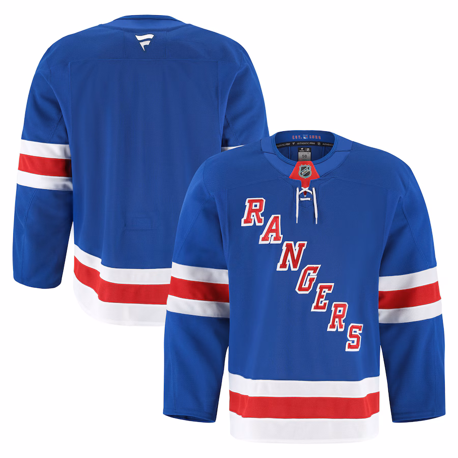 Men's New York Rangers Fanatics Royal Home Authentic Pro Jersey - Puhuasuan
