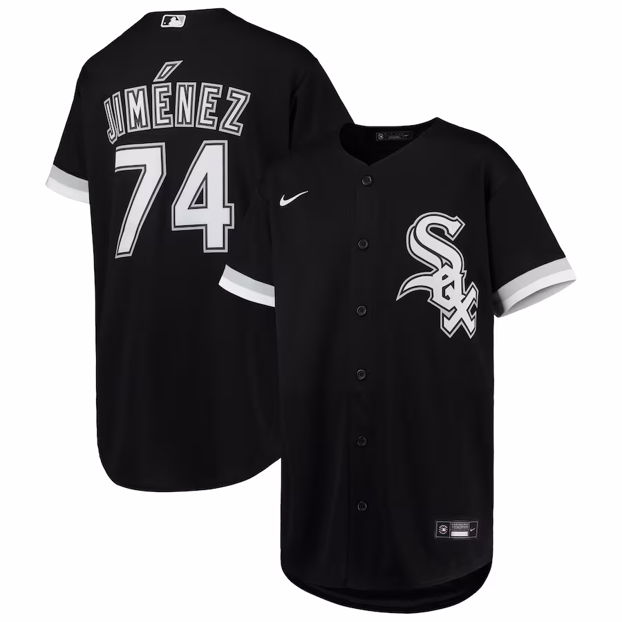 Youth Chicago White Sox Eloy Jimenez Nike Black Alternate Replica Player Jersey - Puhuasuan