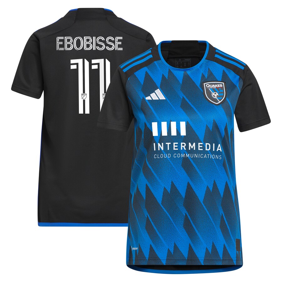 Women's San Jose Earthquakes Jeremy Ebobisse adidas Blue 2023 Active Fault Jersey Replica Jersey - Puhuasuan