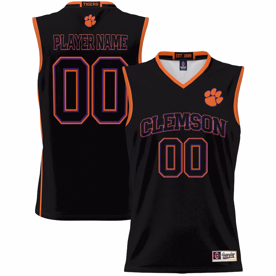 Clemson Tigers GameDay Greats Youth NIL Pick-A-Player Lightweight Basketball Jersey - Black - Puhuasuan