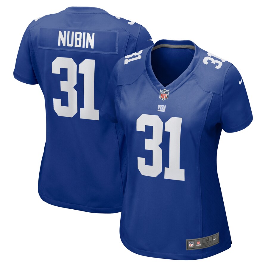 Women's New York Giants Tyler Nubin Nike Royal Game Jersey - Puhuasuan