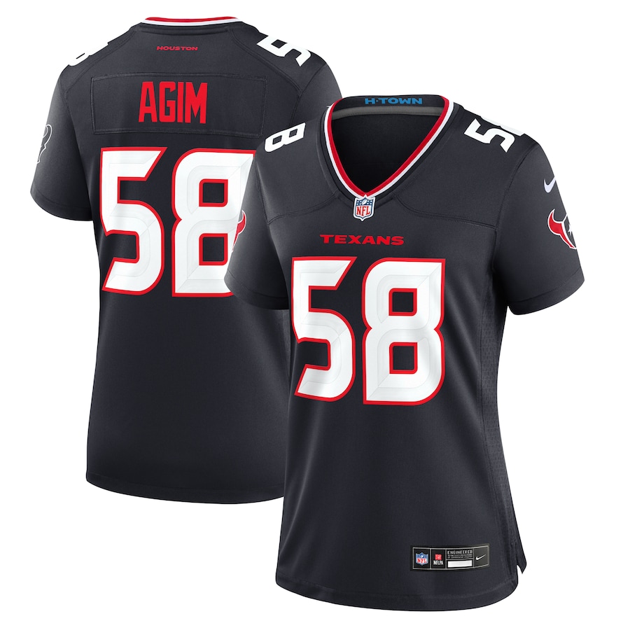 Women's Houston Texans McTelvin Agim Nike  Navy Team Game Jersey - Puhuasuan