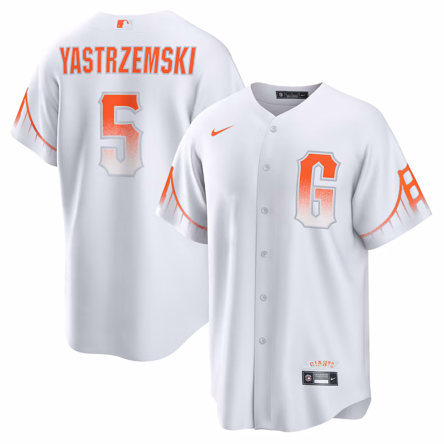 Men's San Francisco Giants Mike Yastrzemski Nike White 2021 City Connect Replica Player Jersey - Puhuasuan