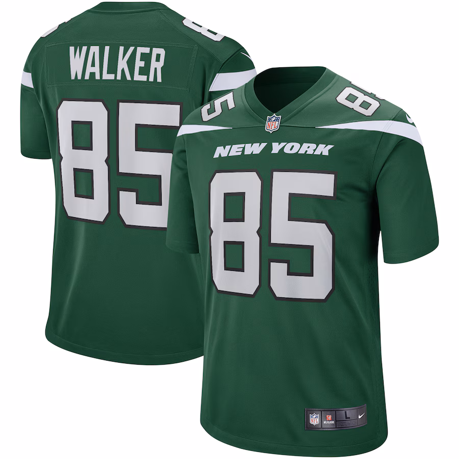 Men's New York Jets Wesley Walker Nike Gotham Green Game Retired Player Jersey - Puhuasuan