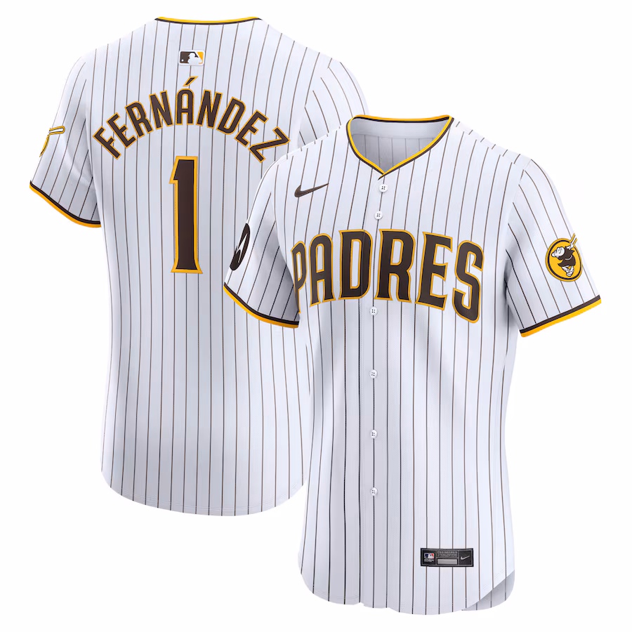 Men's San Diego Padres Tony Fernández Nike White Home Elite Player Jersey - Puhuasuan
