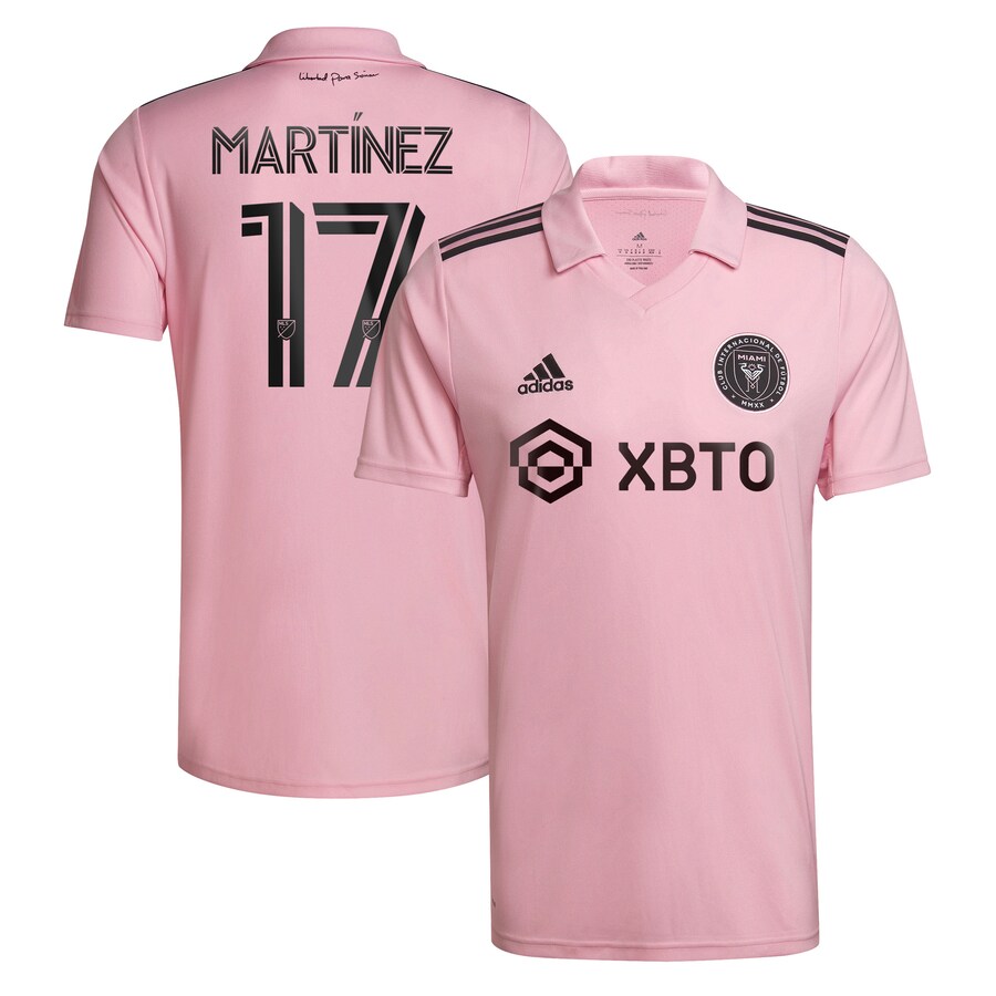Men's Inter Miami CF Josef Martínez adidas Pink 2022 The Heart Beat Kit Replica Player Jersey - Puhuasuan