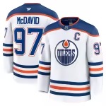 Men's Edmonton Oilers Connor McDavid Fanatics White Away Premium Jersey - Puhuasuan