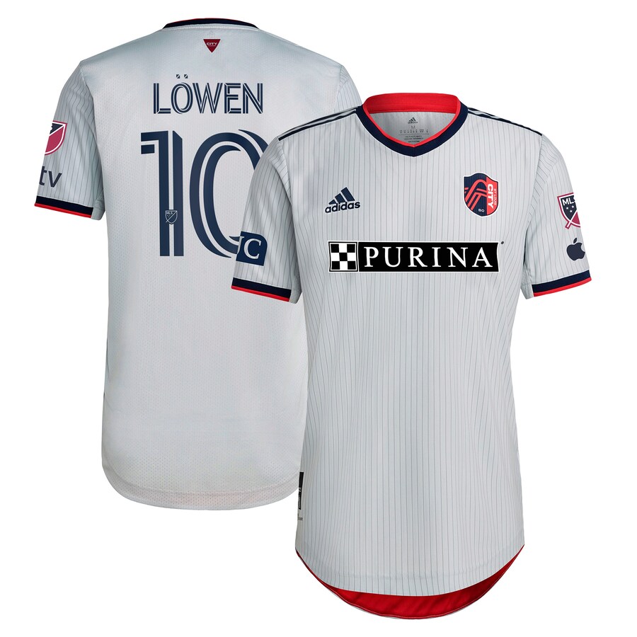 Men's St. Louis City SC Eduard L?wen adidas Gray 2023 The Spirit Kit Authentic Jersey - Puhuasuan