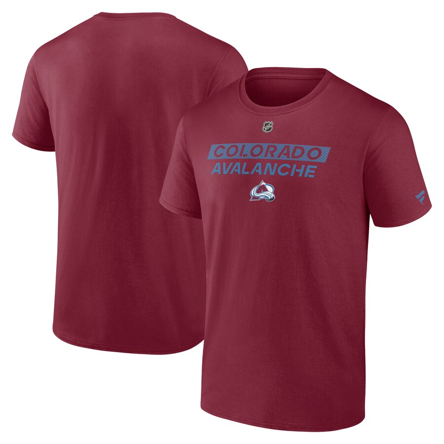 Men's Colorado Avalanche Fanatics Burgundy Authentic Pro Core Primary T-Shirt - Puhuasuan