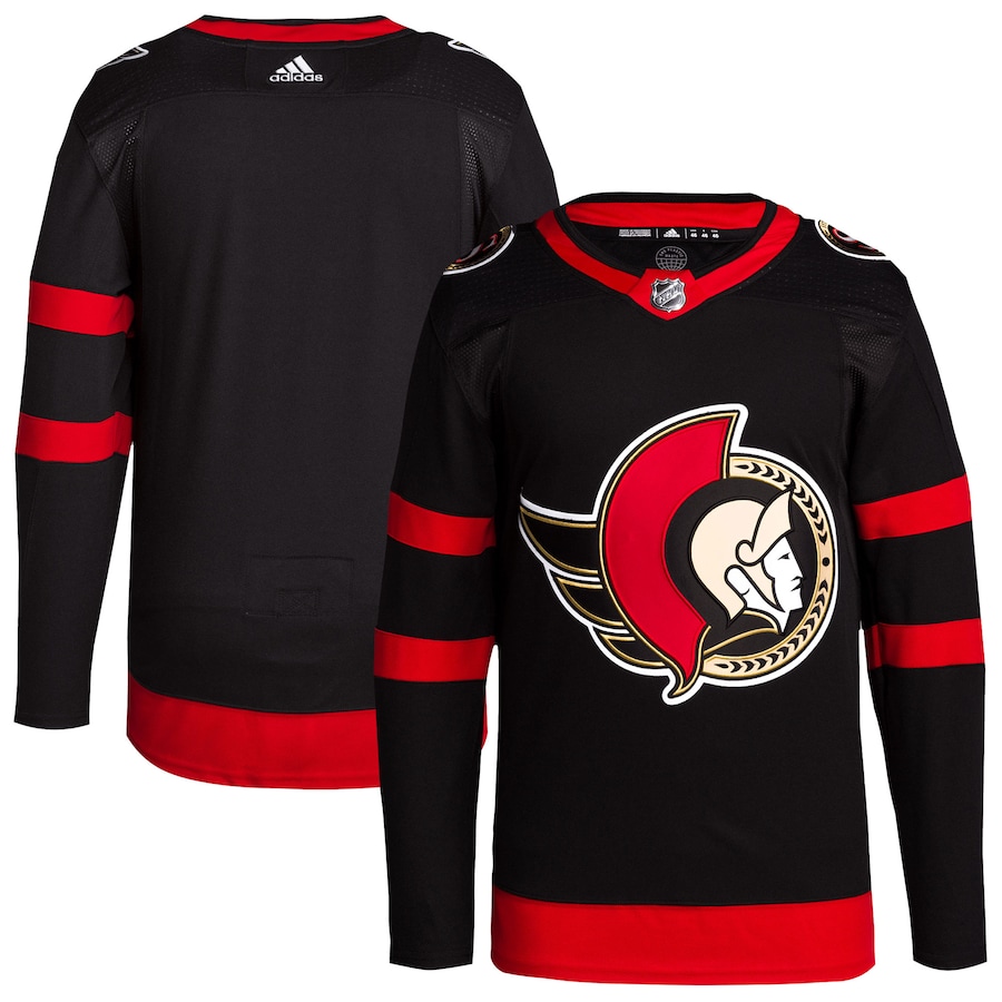 Men's Ottawa Senators adidas Black Home Primegreen Authentic Blank Jersey - Puhuasuan