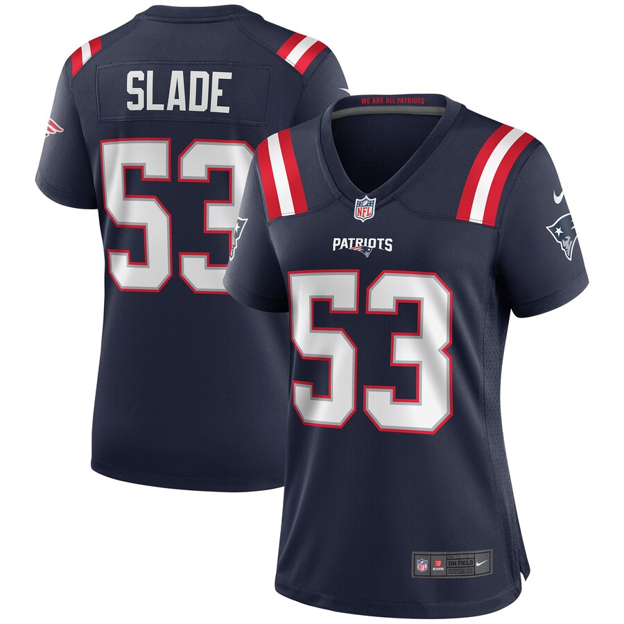 Women's New England Patriots Chris Slade Nike Navy Game Retired Player Jersey - Puhuasuan