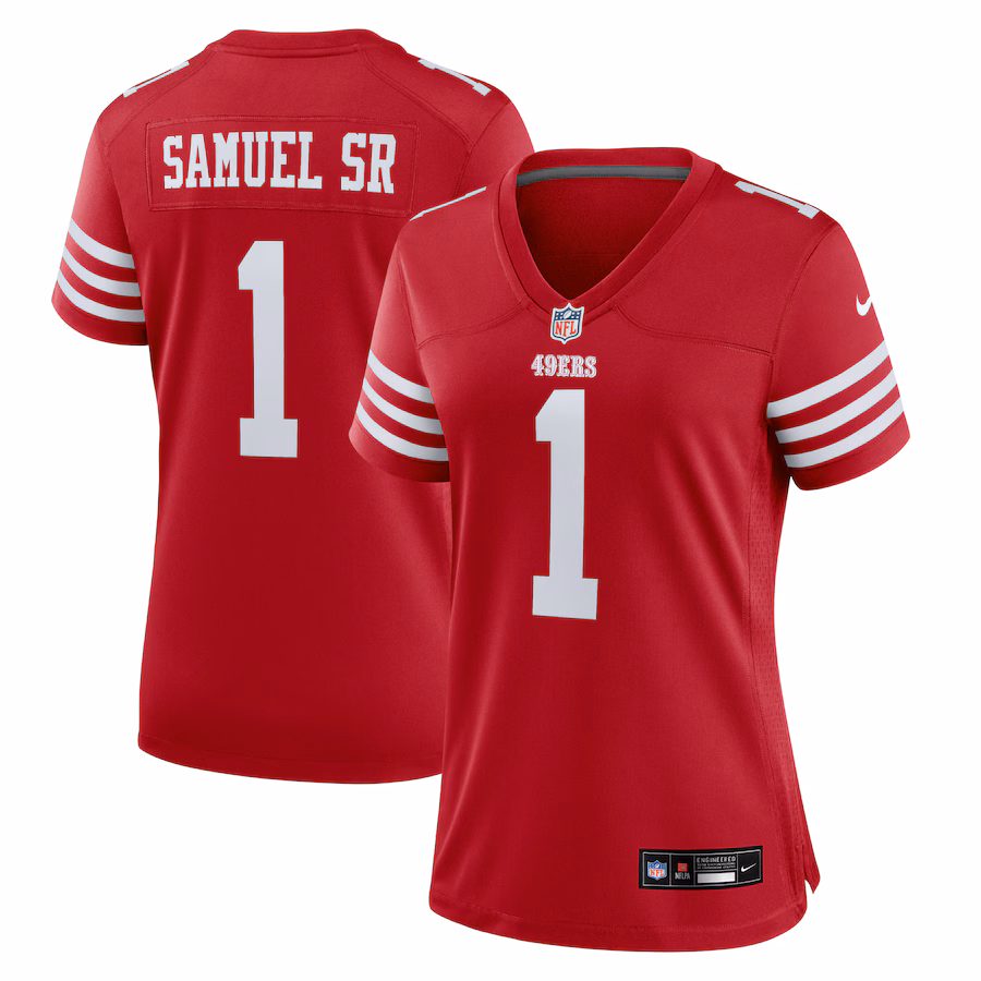 Women's San Francisco 49ers Deebo Samuel Sr Nike Scarlet Game Jersey - Puhuasuan