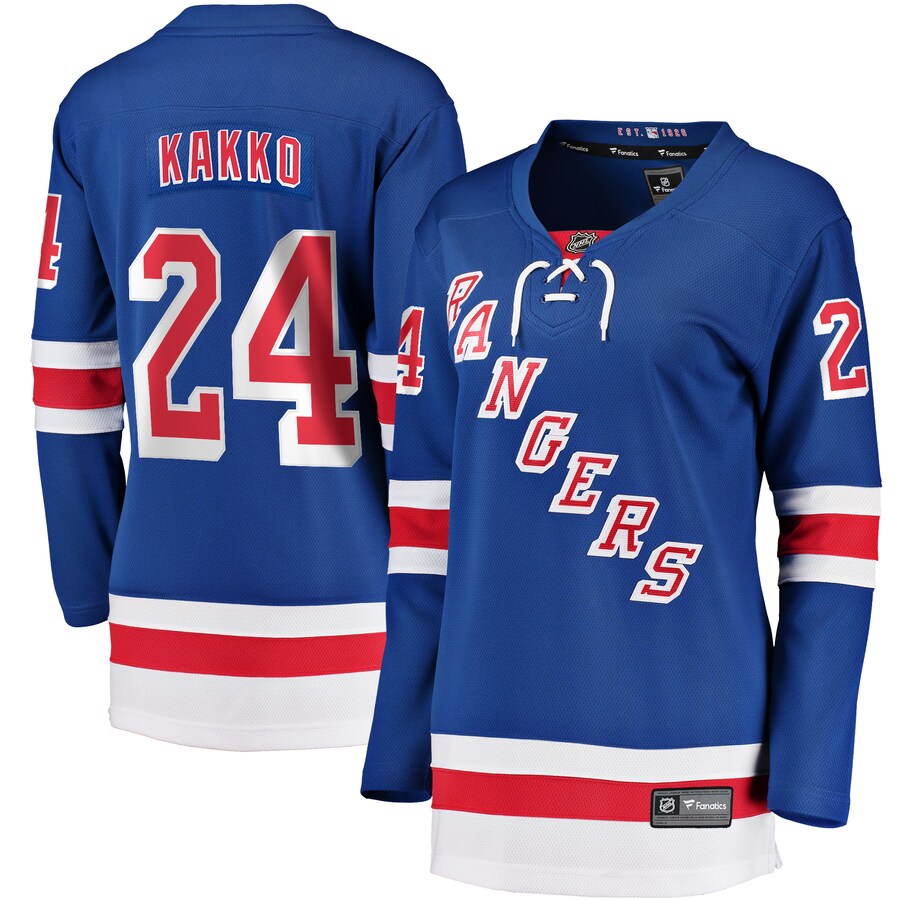 Women's New York Rangers Kaapo Kakko Fanatics Branded Blue Replica Player Jersey - Puhuasuan
