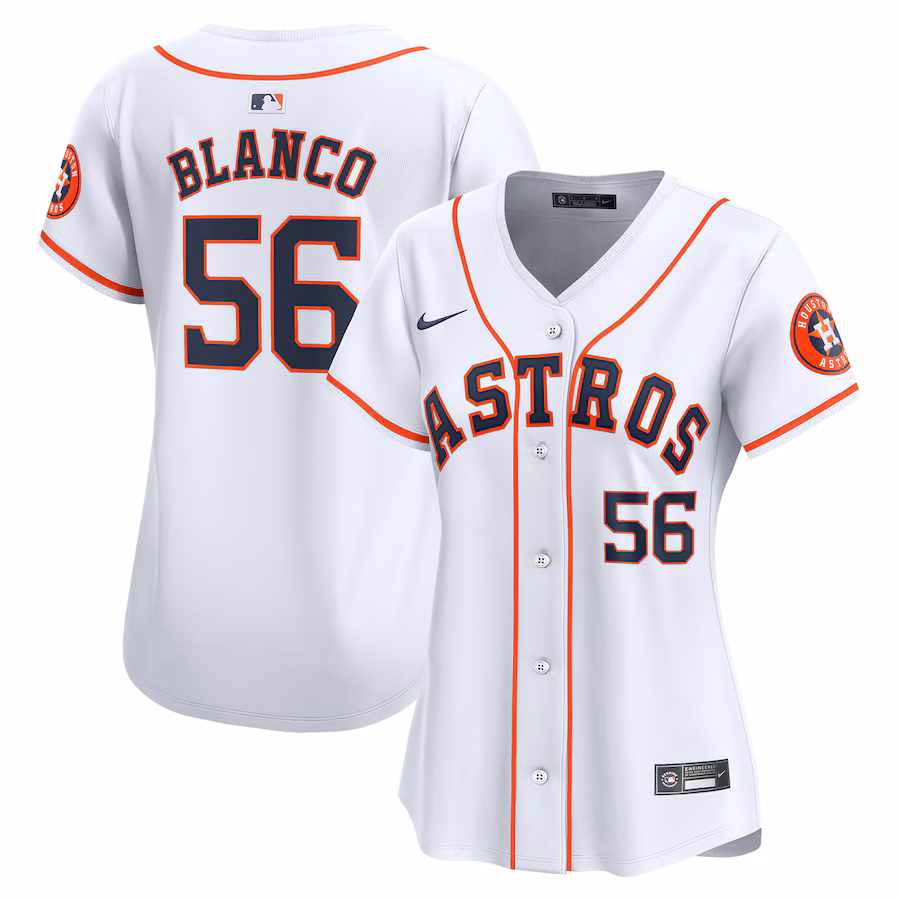 Women's Houston Astros Ronel Blanco Nike White Home Limited Jersey - Puhuasuan