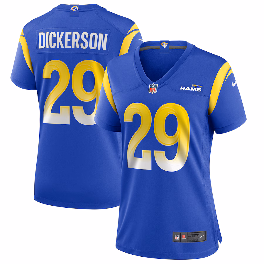 Women's Los Angeles Rams Eric Dickerson Nike Royal Game Retired Player Jersey - Puhuasuan