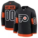 Men's Philadelphia Flyers Fanatics Black Alternate Premium Custom Jersey - Puhuasuan