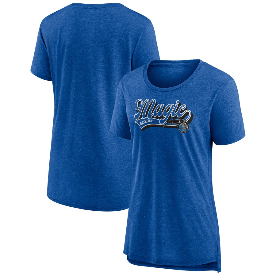 Women's Orlando Magic Fanatics Heather Blue League Leader Tri-Blend T-Shirt - Puhuasuan