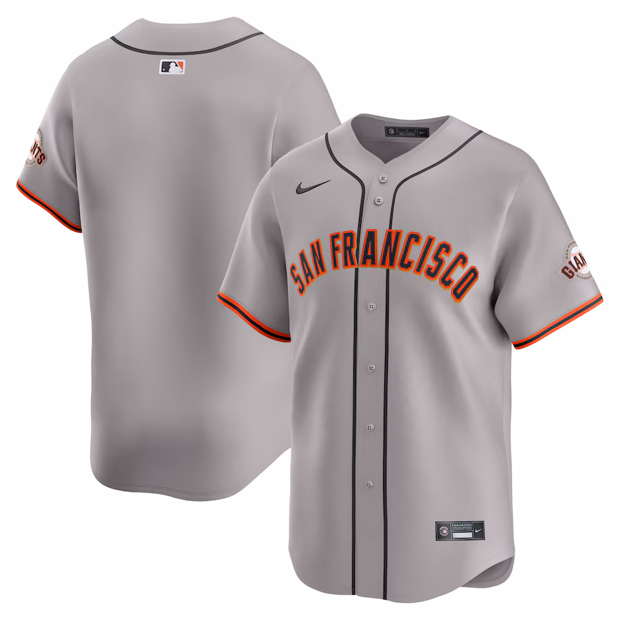 Men's San Francisco Giants  Nike Gray Away Limited Jersey - Puhuasuan