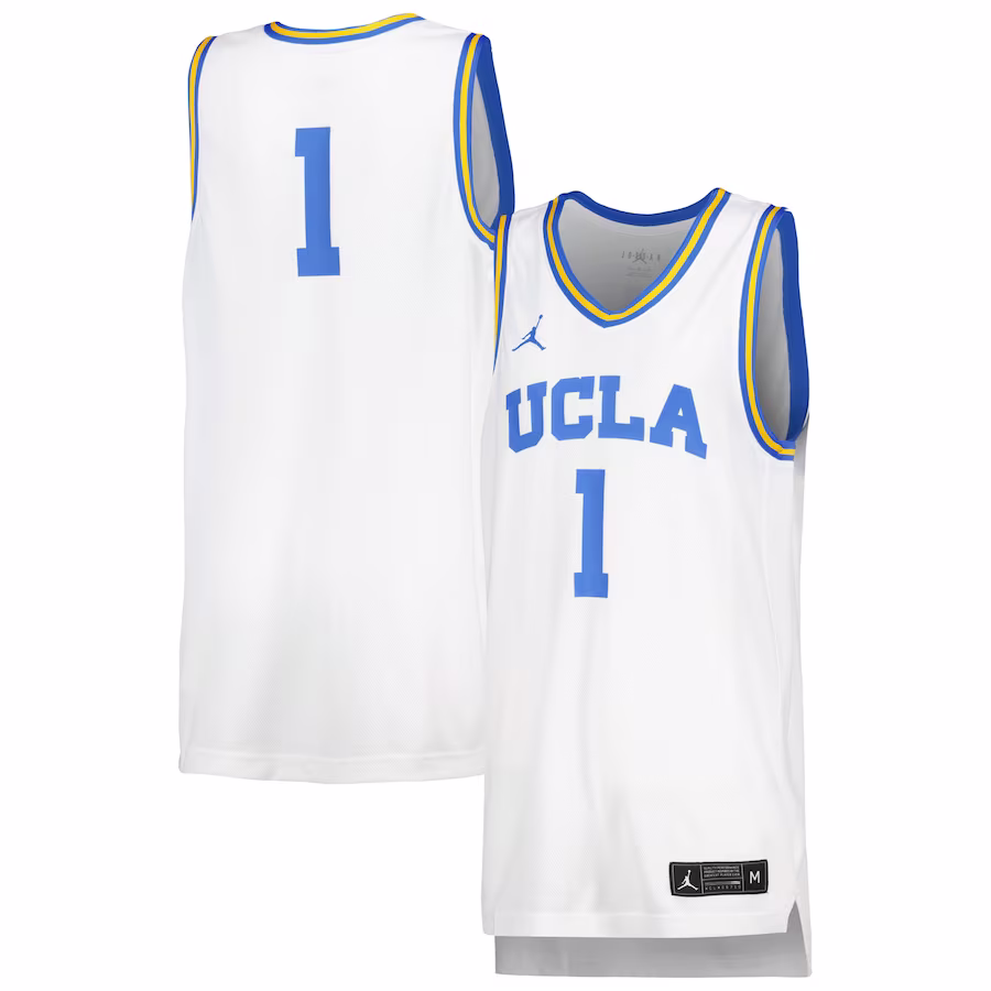#1 UCLA Bruins Jordan Brand Unisex Women's Basketball Replica Jersey - White - Puhuasuan