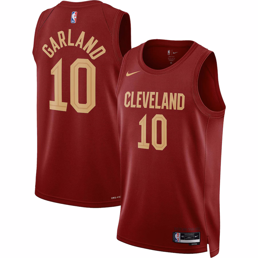 Unisex Cleveland Cavaliers Darius Garland Nike Wine Swingman Jersey - Icon Edition - Puhuasuan