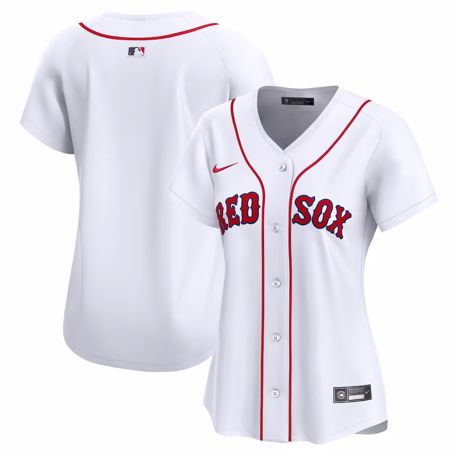 Women's Boston Red Sox Nike White Home Limited Jersey - Puhuasuan