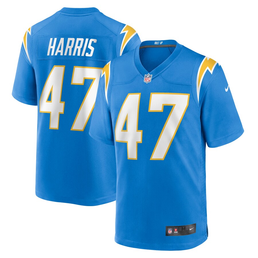 Men's Los Angeles Chargers Josh Harris Nike Powder Blue Game Jersey - Puhuasuan