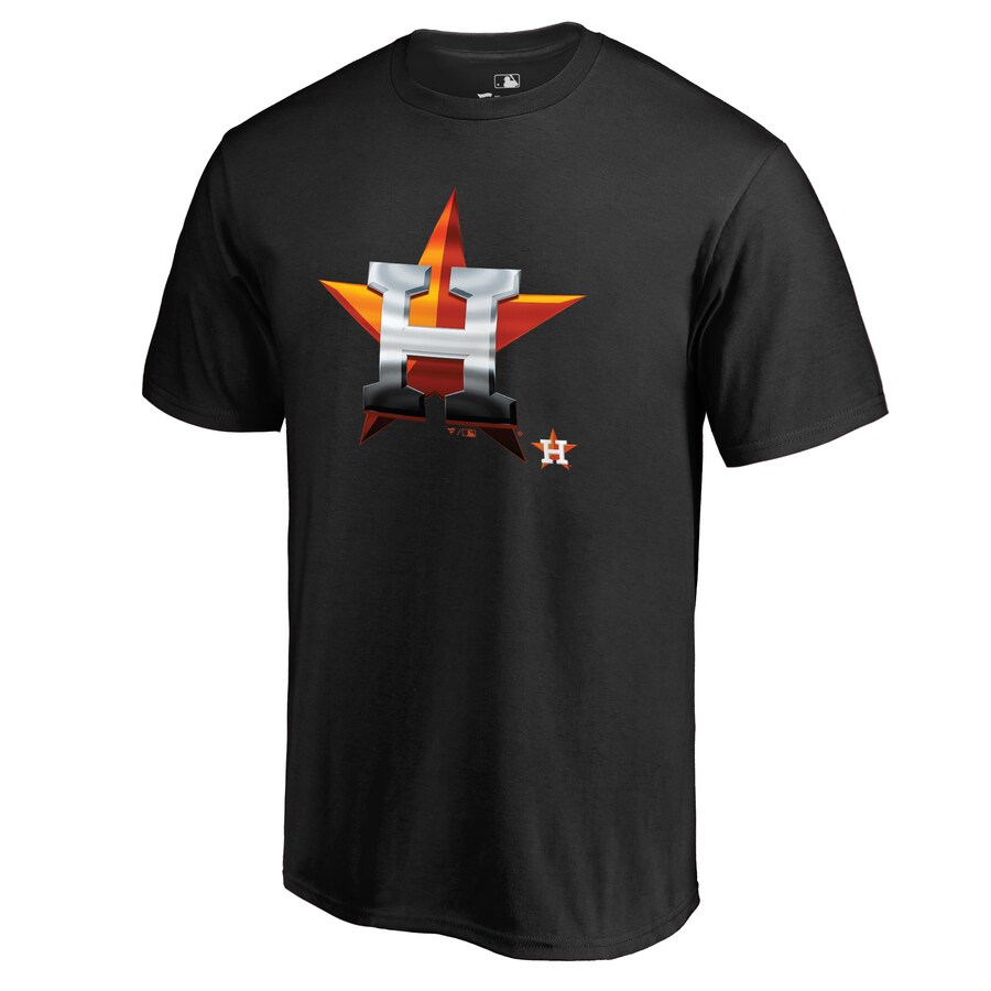 Men's Houston Astros Black Midnight Mascot T-Shirt - Puhuasuan