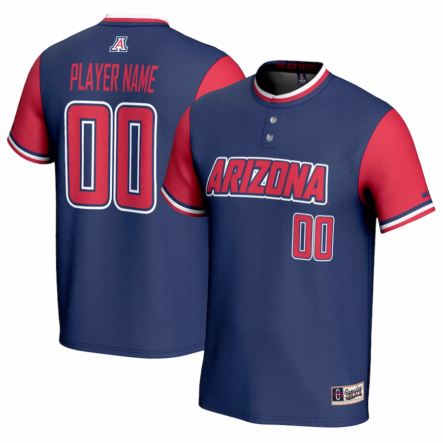 Arizona Wildcats GameDay Greats Youth NIL Pick-A-Player Lightweight Softball Jersey - Navy - Puhuasuan