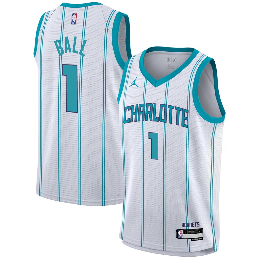 Youth Charlotte Hornets LaMelo Ball Nike White Swingman Jersey - Association Edition - Puhuasuan
