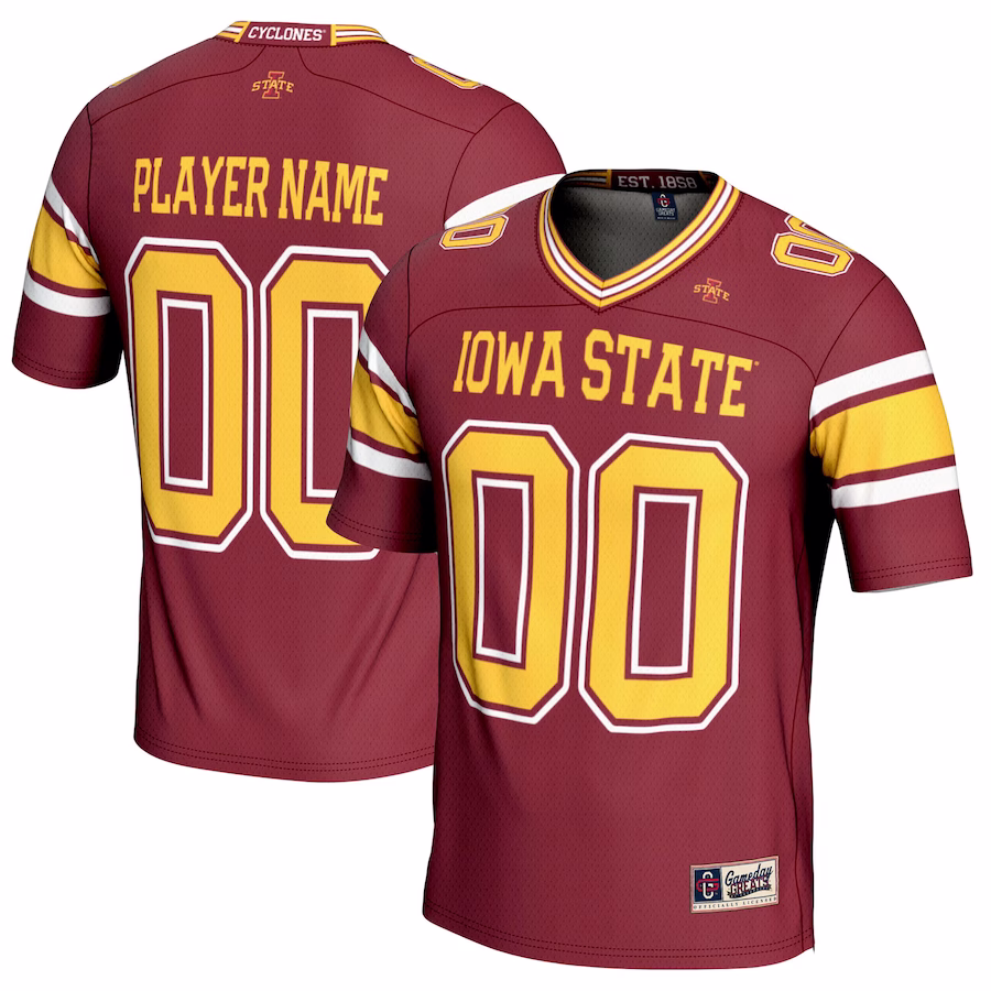 Iowa State Cyclones GameDay Greats Youth NIL Pick-A-Player Football Jersey - Cardinal - Puhuasuan