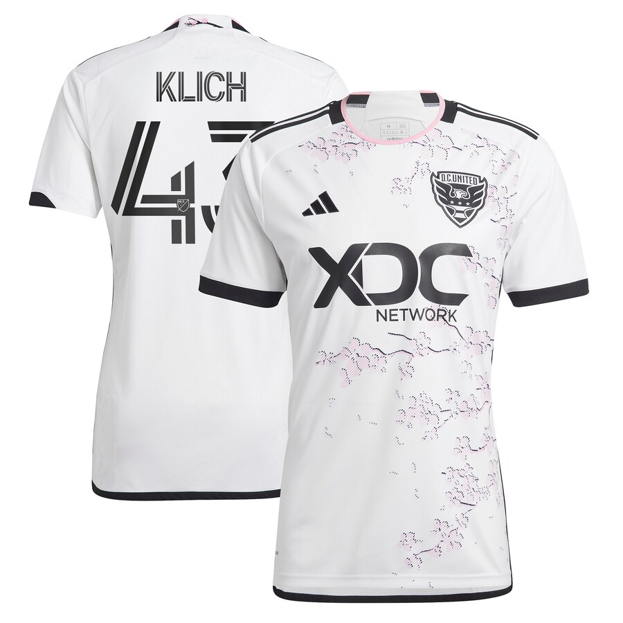 Men's D.C. United Mateusz Klich adidas White 2023 The Cherry Blossom Kit Replica Player Jersey - Puhuasuan