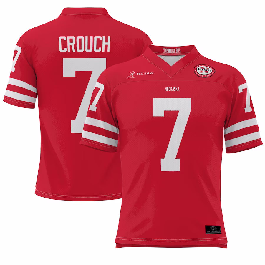 Eric Crouch Nebraska Huskers GameDay Greats Heisman Football Jersey - Scarlet - Puhuasuan