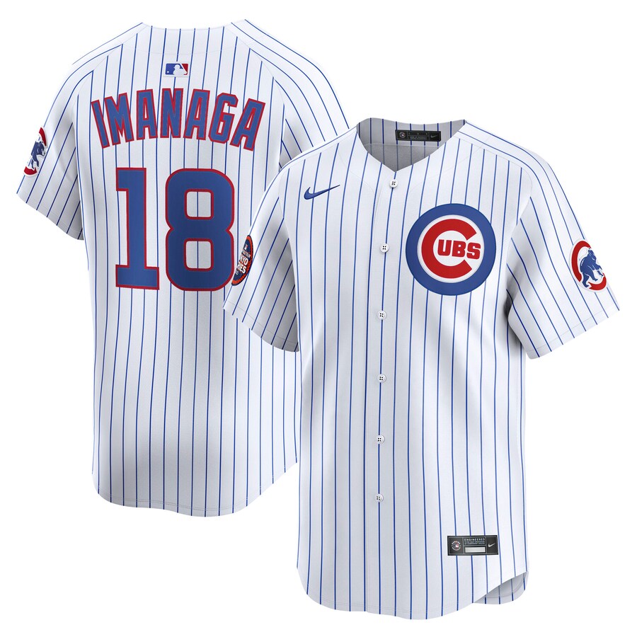 Men's Chicago Cubs Shota Imanaga Nike White 2025 MLB World Tour: Tokyo Series Home Limited Player Jersey - Puhuasuan