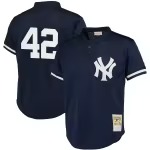 Men's New York Yankees Mariano Rivera Mitchell & Ness Navy Cooperstown Collection Big & Tall Mesh Batting Practice Jersey - Puhuasuan