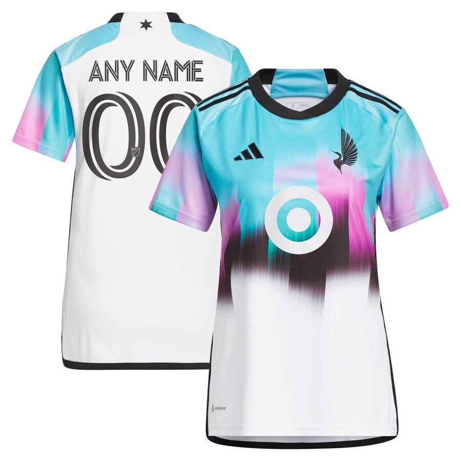 Women's Minnesota United FC adidas White 2023 The Northern Lights Kit Replica Custom Jersey - Puhuasuan