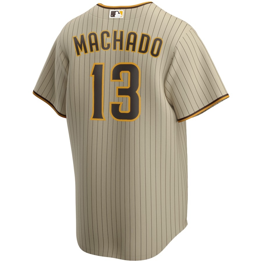 Men's San Diego Padres Manny Machado Nike Tan Alternate Limited Player Jersey - Puhuasuan