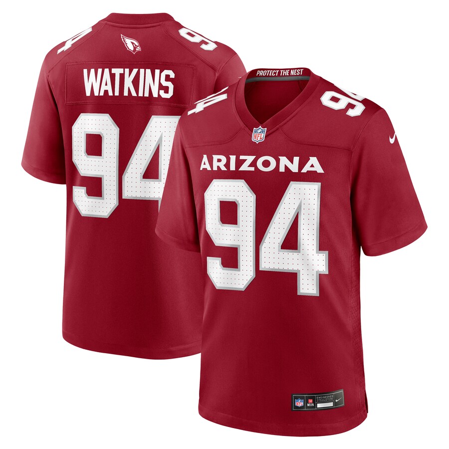 Men's Arizona Cardinals Carlos Watkins Nike Cardinal Game Player Jersey - Puhuasuan