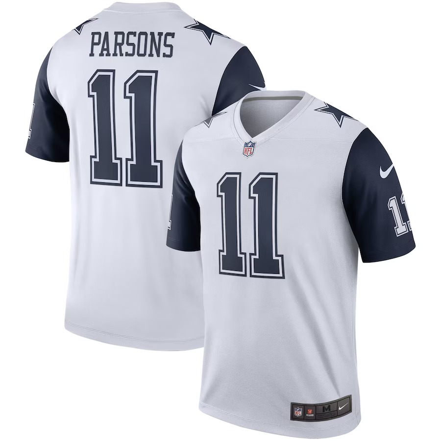 Men's Dallas Cowboys Micah Parsons Nike White Alternate Legend Player Performance Top - Puhuasuan