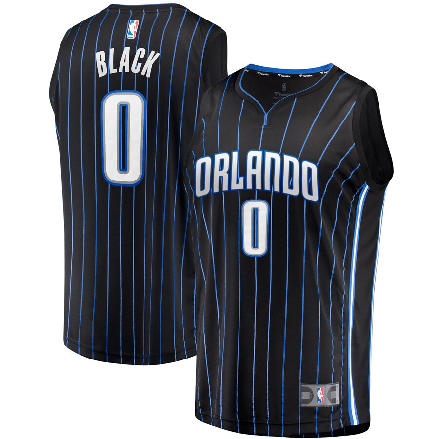Men's Orlando Magic Anthony Black Fanatics Black  Fast Break Replica Jersey - Icon Edition - Puhuasuan